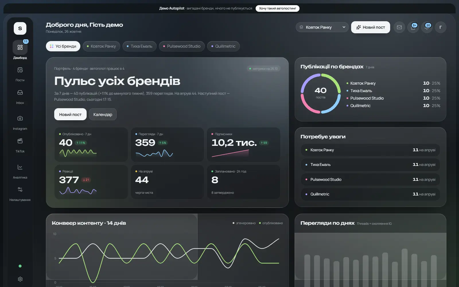 Synelo Autopilot — schermata 1