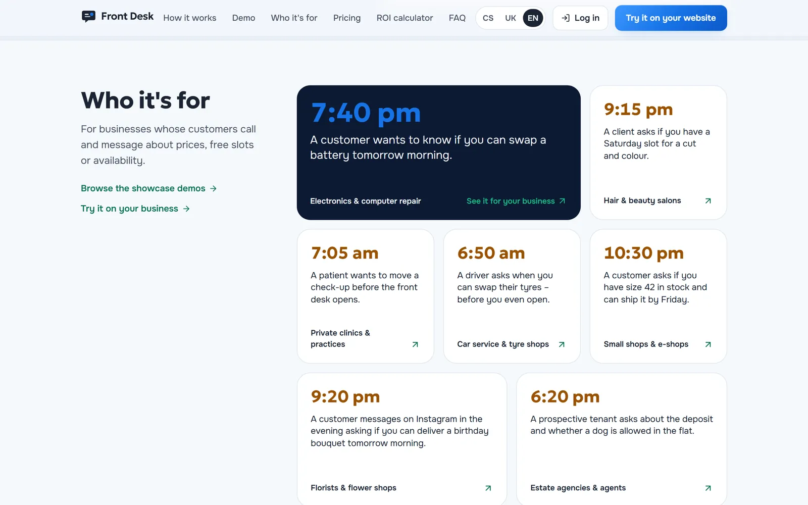 Synelo Front Desk — schermata 3